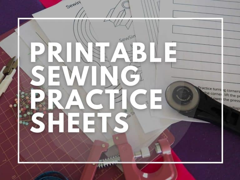 How to perfect your stitching with printable sewing practice sheets