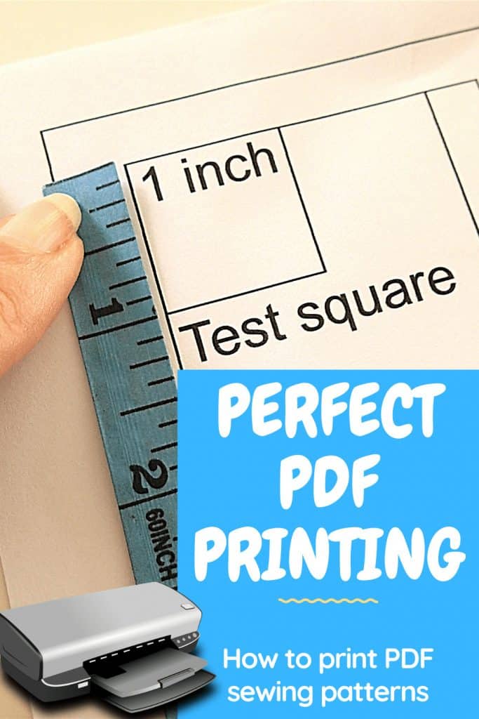 How to print PDF sewing patterns. Tips for printing digital sewing patterns at home. Video tutorial and written instructions for how to perfectly print pdf sewing patterns and scale them correctly. Step by step printing video tutorial and screen shots for beginner sewers. #SewSimpleBags