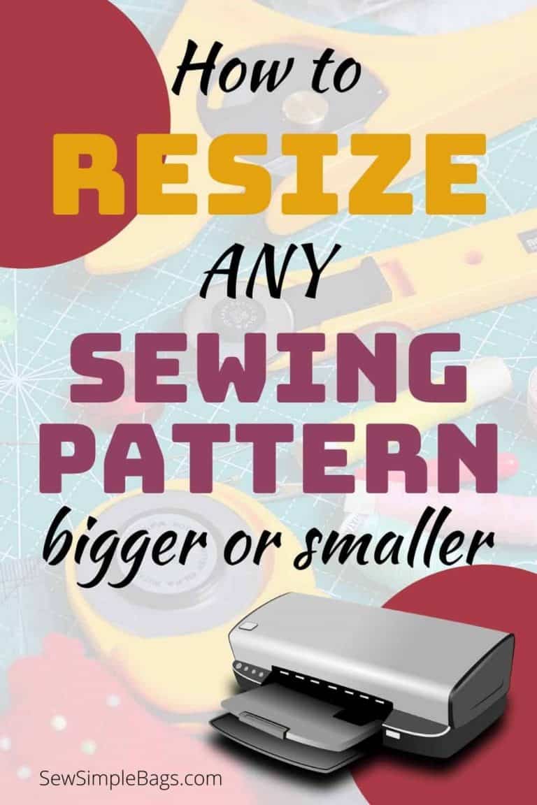 How to scale sewing patterns larger or smaller – Sew Simple Bags