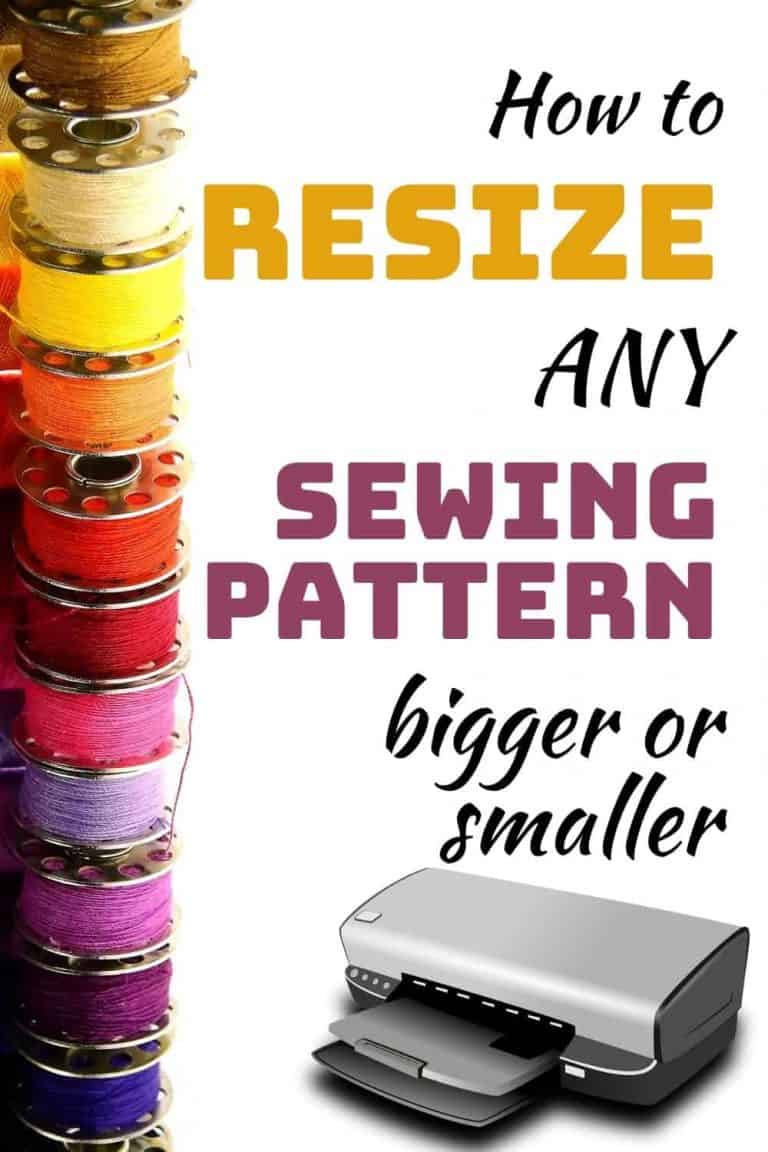 How to scale sewing patterns larger or smaller Sew Simple Bags