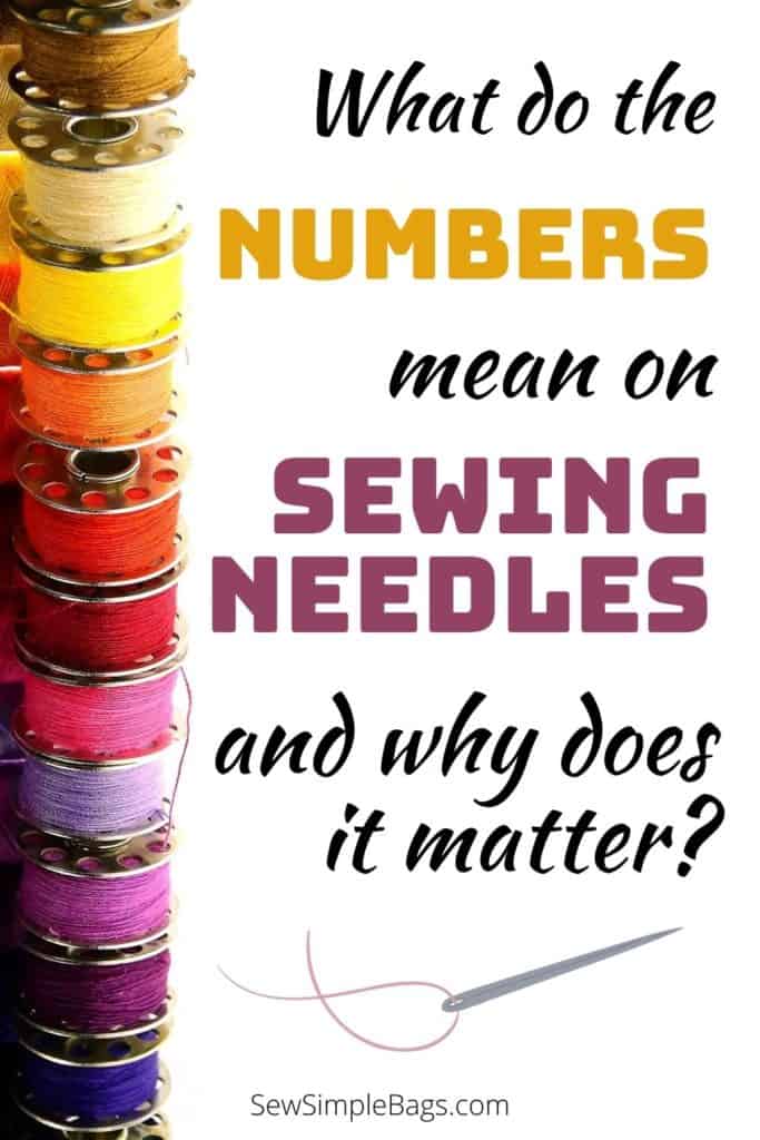 Everything you need to know about sewing machine needles including what the numbers and colors mean on the needle, how, when and why to replace the needle in your sewing machine, and the different types of sewing machine needle, and when you would use them. A complete sewing needle 101 list of questions answered for sewing beginners.