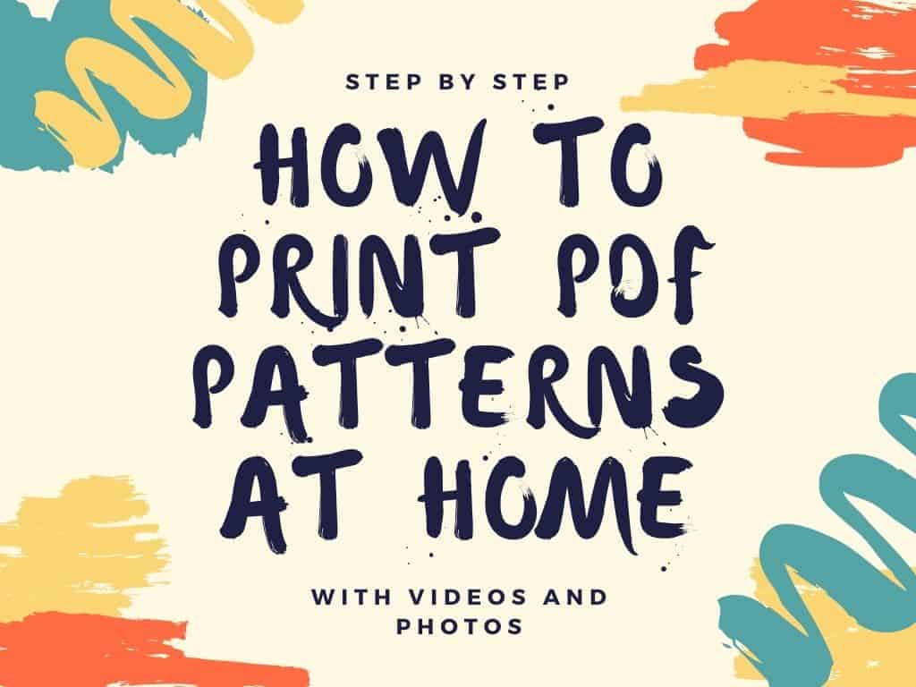 How to Print & Use PDF Sewing Patterns