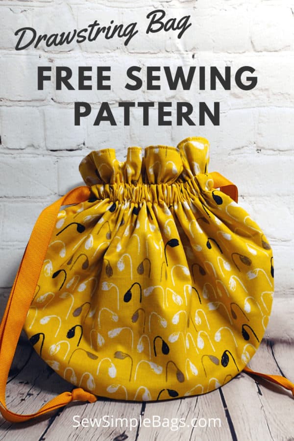 FREE Bampton Drawstring Bag Sewing Pattern And Video (3 Sizes) – Sew ...