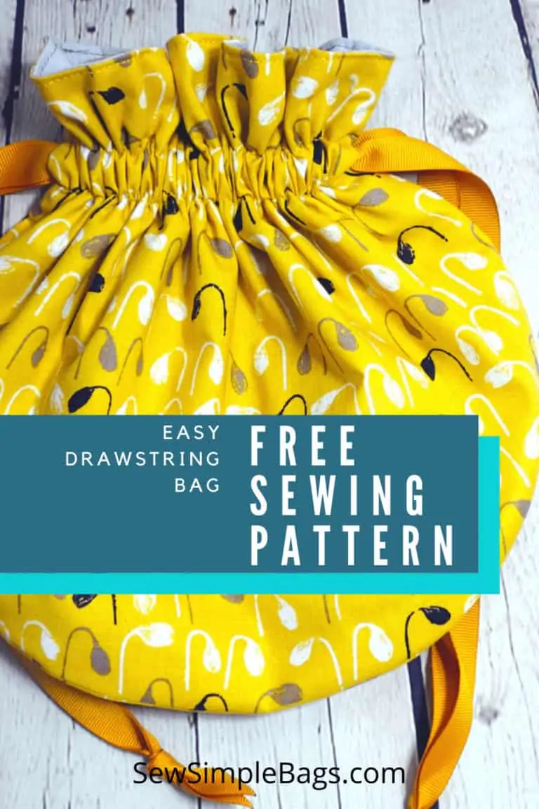 Easy Drawstring Bag - Free Sewing Pattern