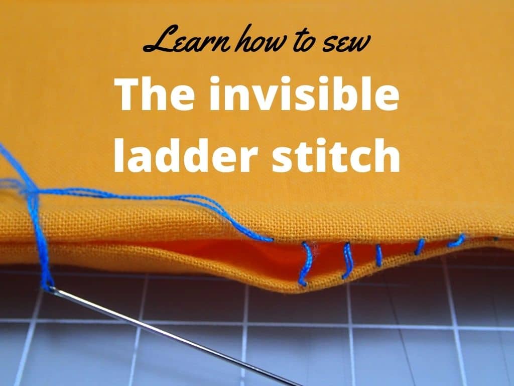 Learn how to sew the invisible ladder stitch. Video tutorial for hand sewing for beginners.