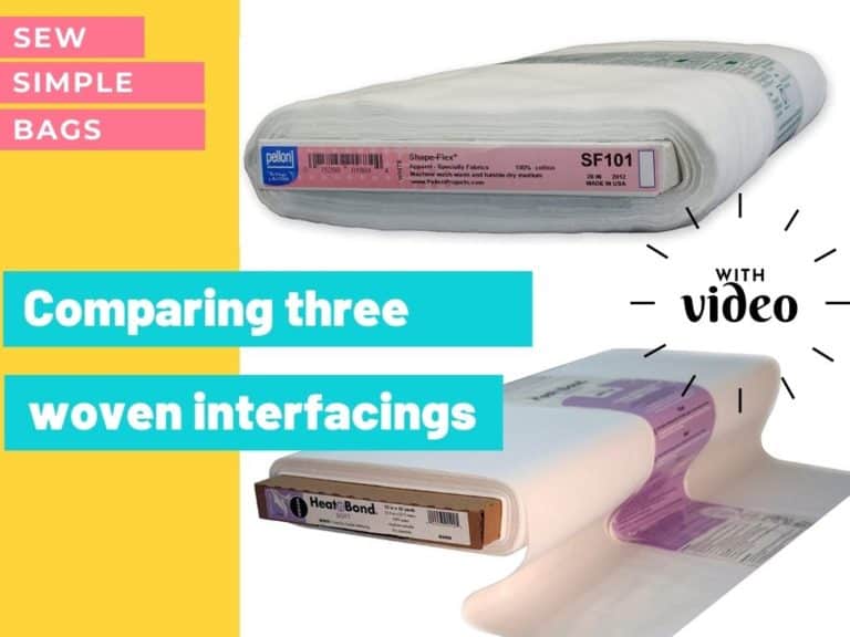 Comparison of three different woven interfacing products with video