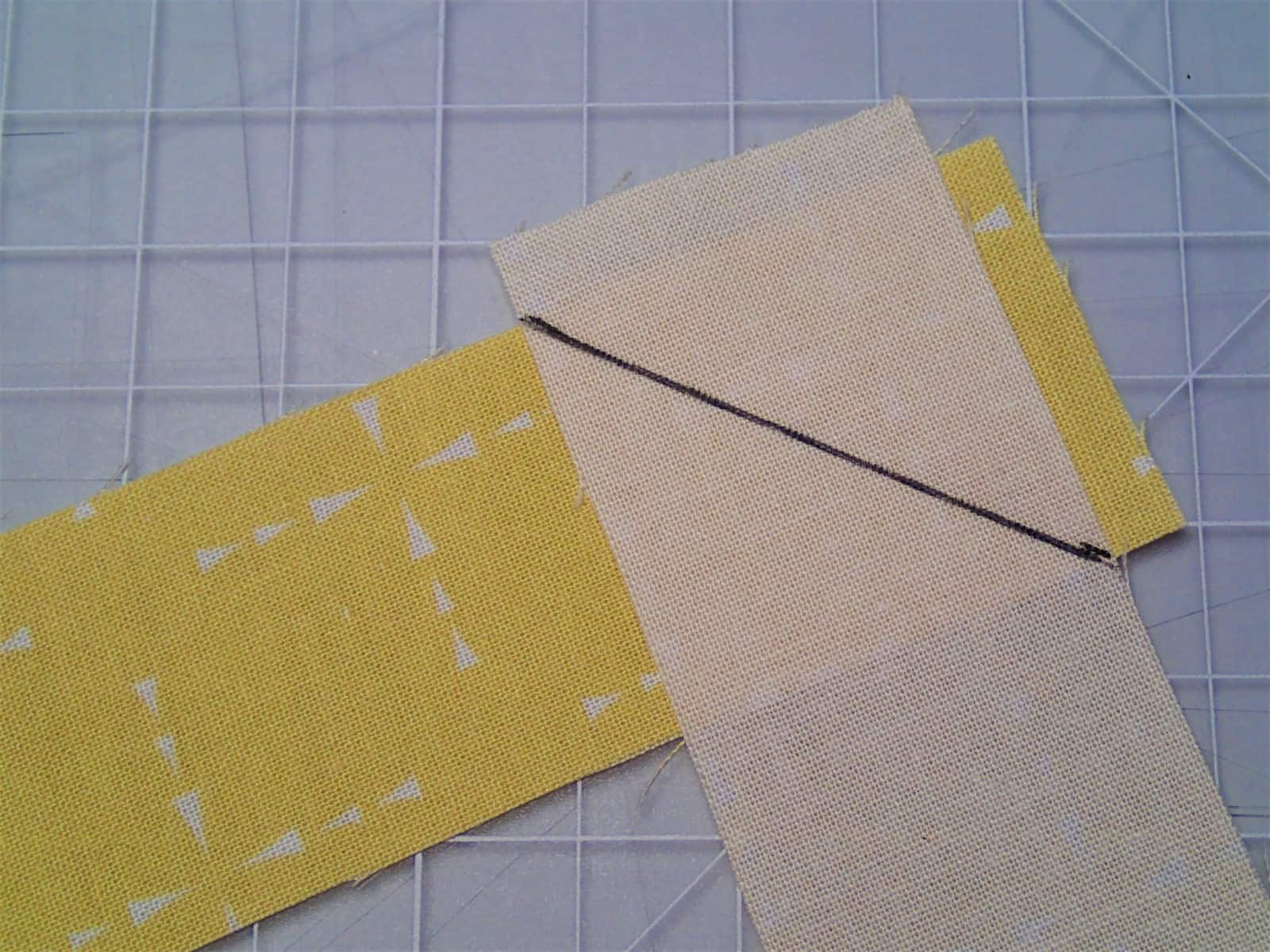 How to join binding strips and reduce bulk with a diagonal seam. Sew