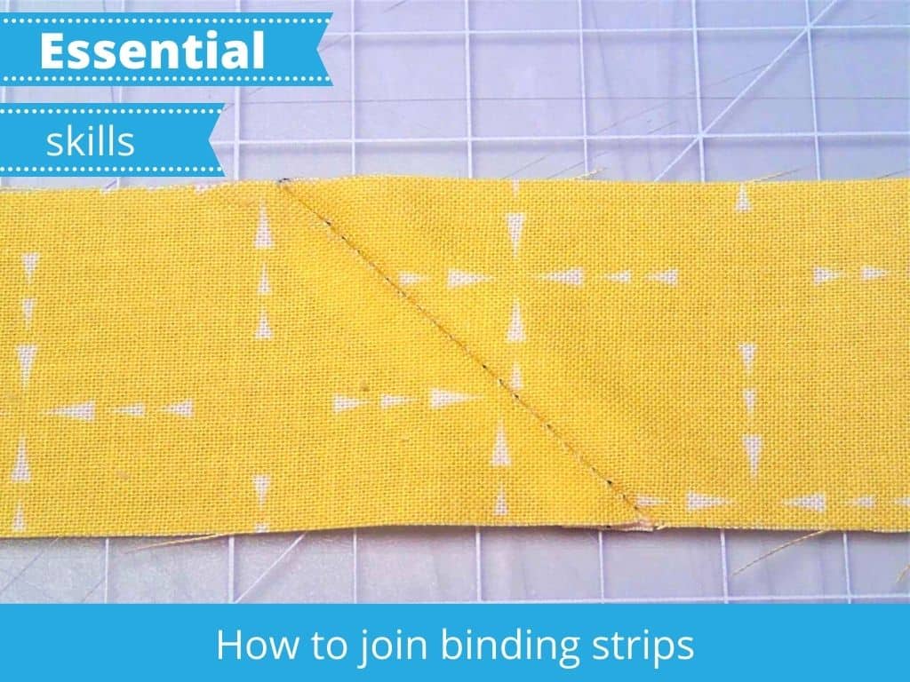 Essential skills, how to join binding strips step by step instructions with photos