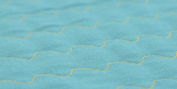 Serpentine stitch, ideal for using to make quilted fabric