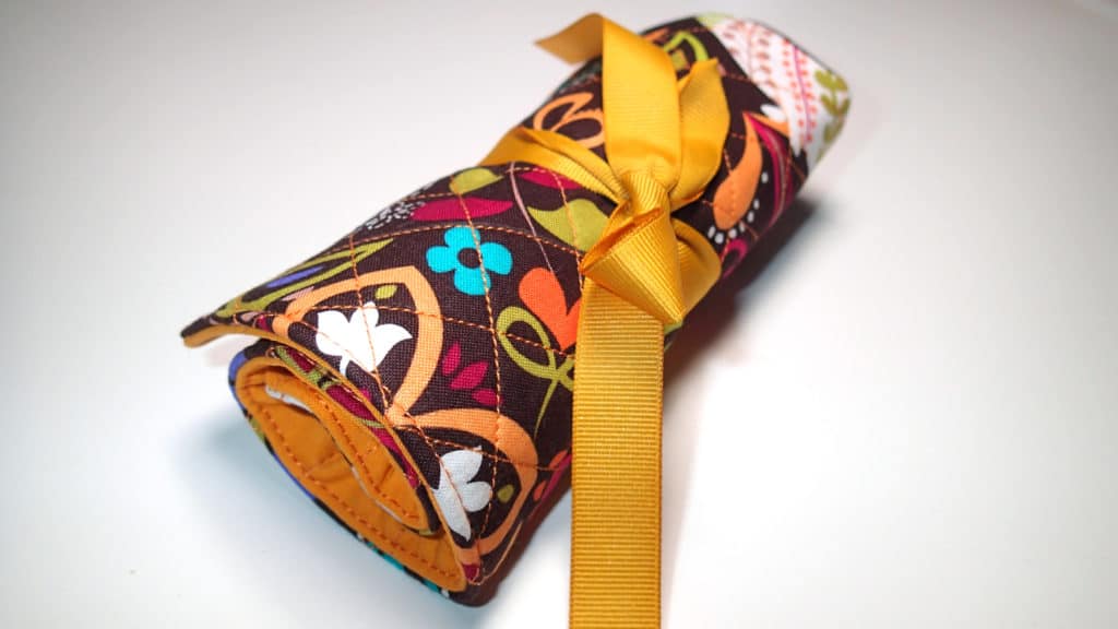 Easy Sew : Vertical Paint Brush Roll up Wrap Case Tutorial 