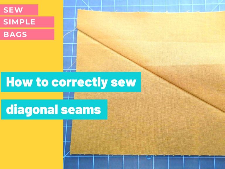 Why things go wrong when sewing diagonal seams, and how to fix it