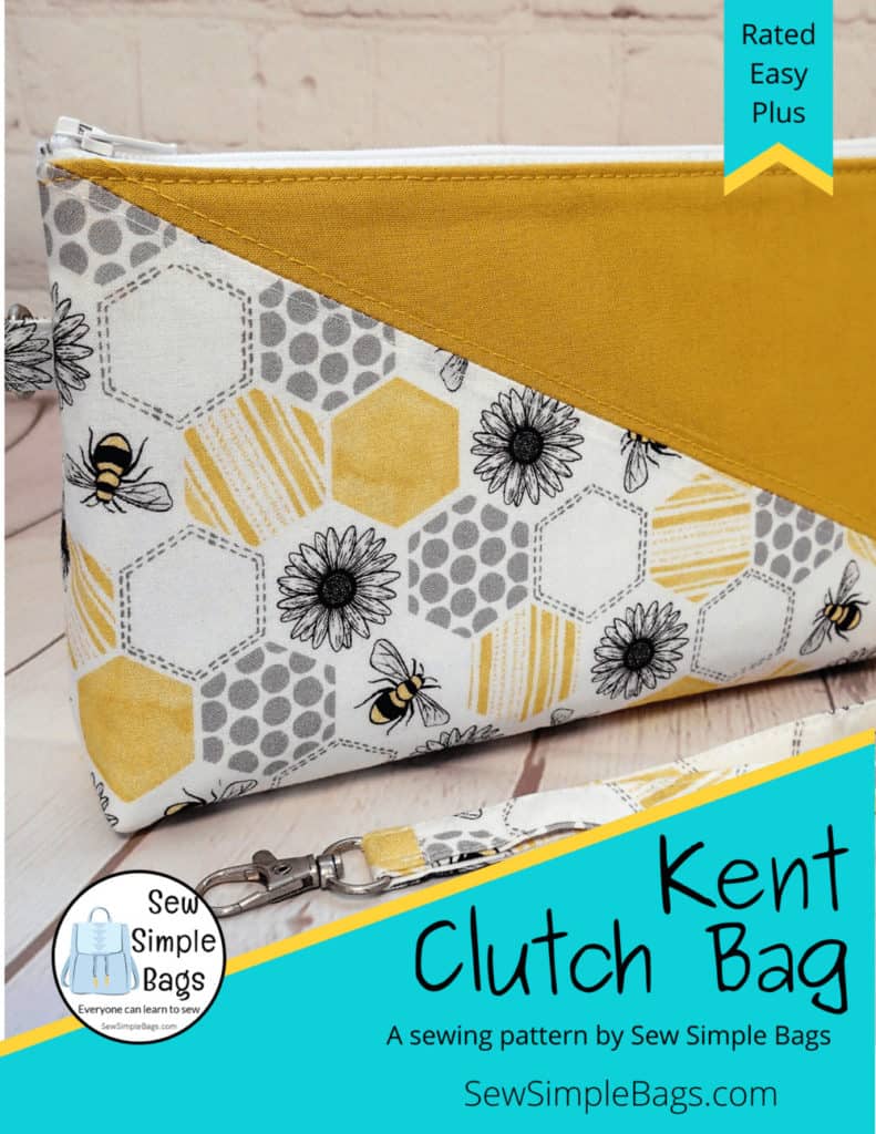 Kent Clutch Bag sewing pattern, custom pockets and video – Sew