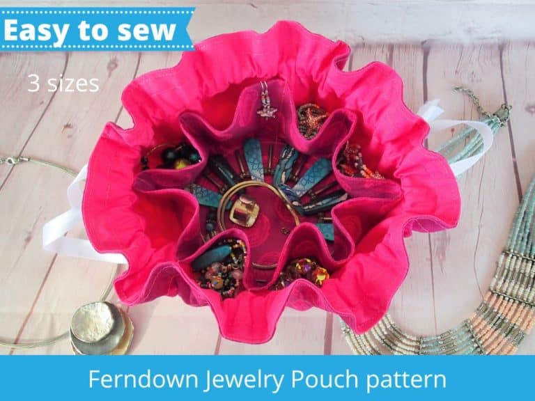 Ferndown Jewelry Pouch sewing pattern